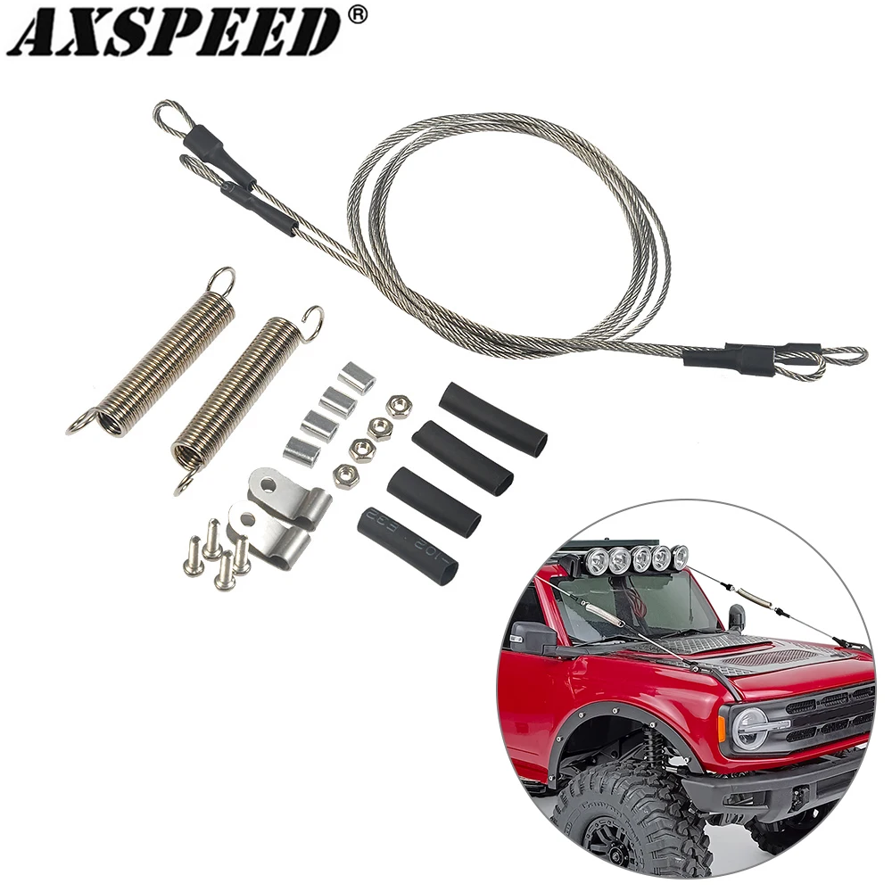 AXSPEED Steel Rope Limb Risers for TRX6 TRX4 Axial SCX10 Tamiya CC01 ...