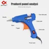 JCD 20W Hot Melt Glue Gun DIY Mini Household Industrial Guns Heat Temperature Electric Repair Tool with 20Pcs 7mm Glue Sticks 2