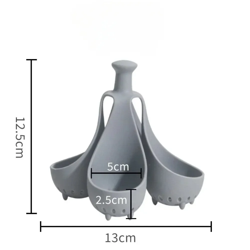 Silicone Egg Steamer Tray with Anti-Scald Handle Boiled Egg Holder Kitchen Accessory for Steamed Eggs Egg Boiler