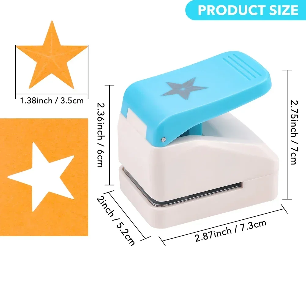 창의적인 3D 별 모양 엠보싱 펀치, 스크랩북킹, 저널링, 3D 종이 공예, DIY 카드 제작 펀치 프로젝트용 도구
