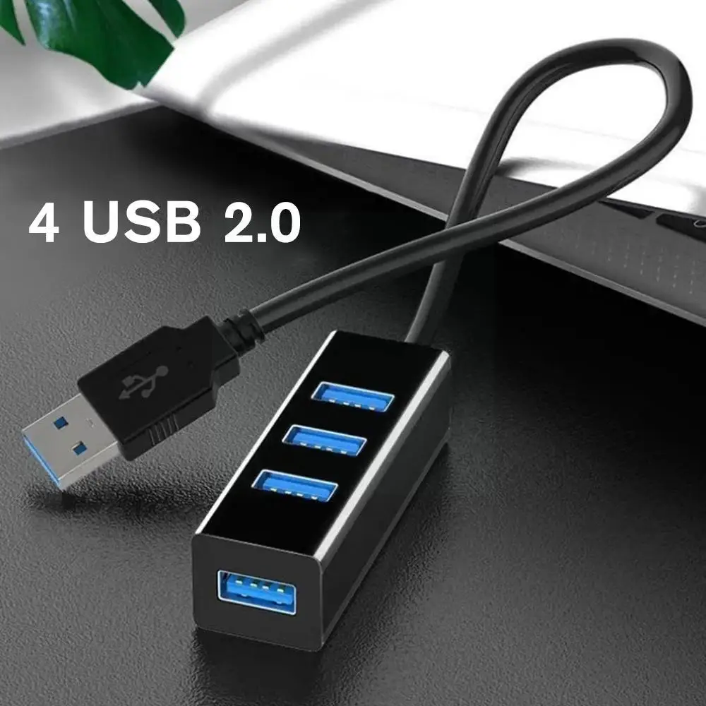 멀티 익스팬더 분배기 허브 어댑터, 미니 USB 포트 2.0, USB 2.0 4 포트 허브, 2.0, F1m6