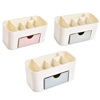 Desktop Double Layer Makeup Organizers Storage Box Cosmetic Drawers Jewelry Display Box Case Container Boxes Organizer New 1