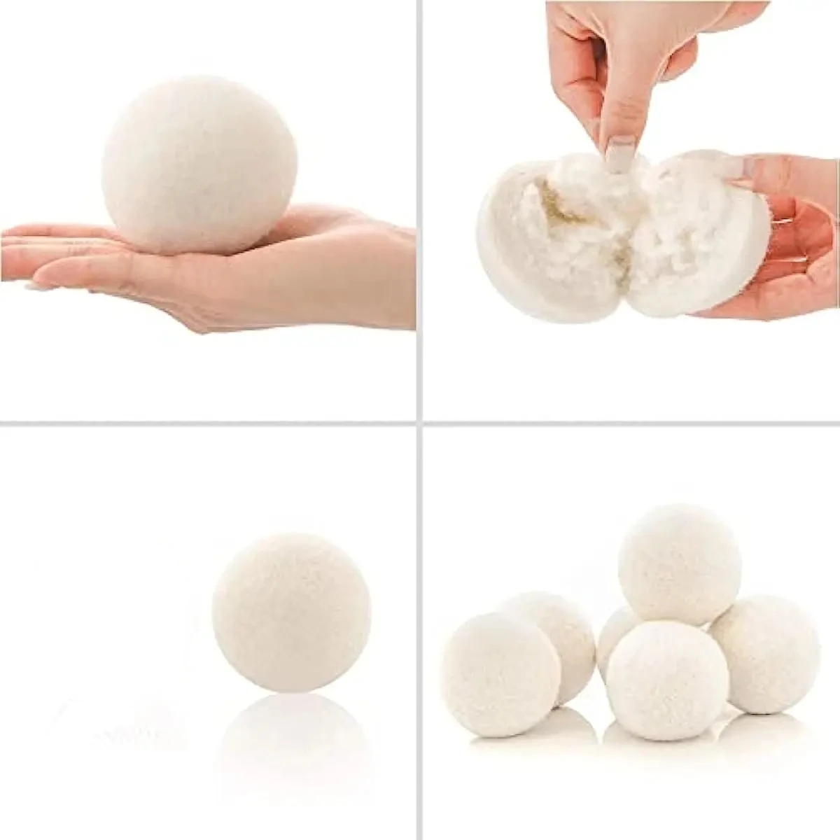 Laundry Ball Nature Wool Dryer Balls Fabric Softener For Sensitive Skin Reusable