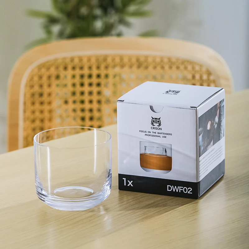 DWF02 Crison Old Fashioned glsss/whisky glass/cocotail glass Lead free crystal cup 300ML Bar bartender utensils