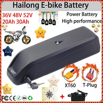 + Per Motore Elettrico Mountain Bike 36V 48V 52V Hailong Batteria 20Ah 30Ah Con BMS, per Bafang BBS02 BBS03 BBSHD 750W 1000W E-bike%