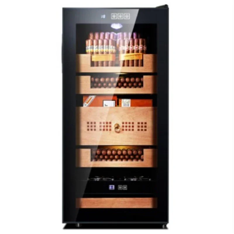 78L/65L BX-78H humidor Constant temperature humidity cigar storage cabinet humidity refrigerated crisper cabinet classic black 6
