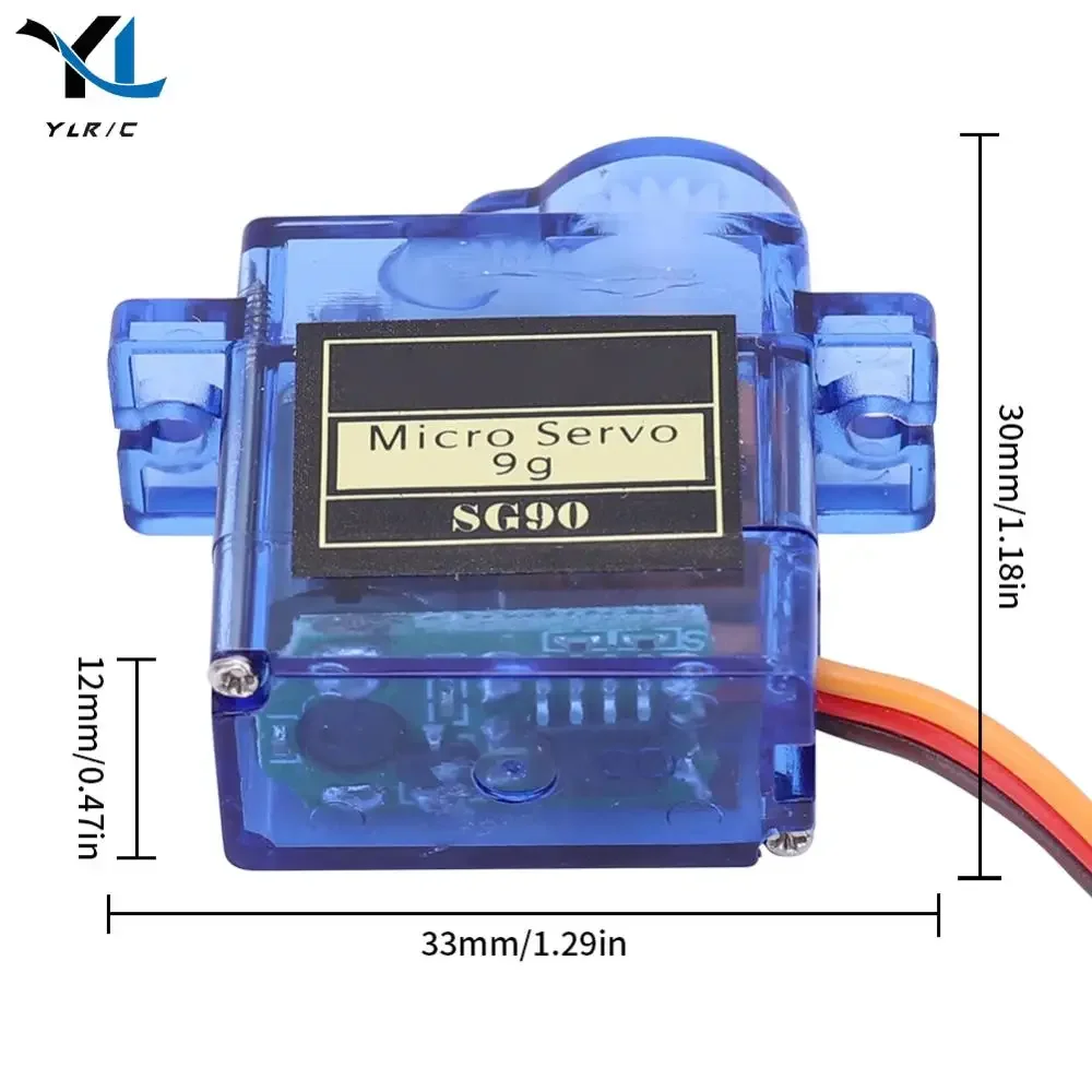 1-10Pcs SG90 9G Miniature Servo Motor Fixed-Wing Micro Gear Servo Motor 180/360 Degrees for Airplane Aeroplane Helicopter