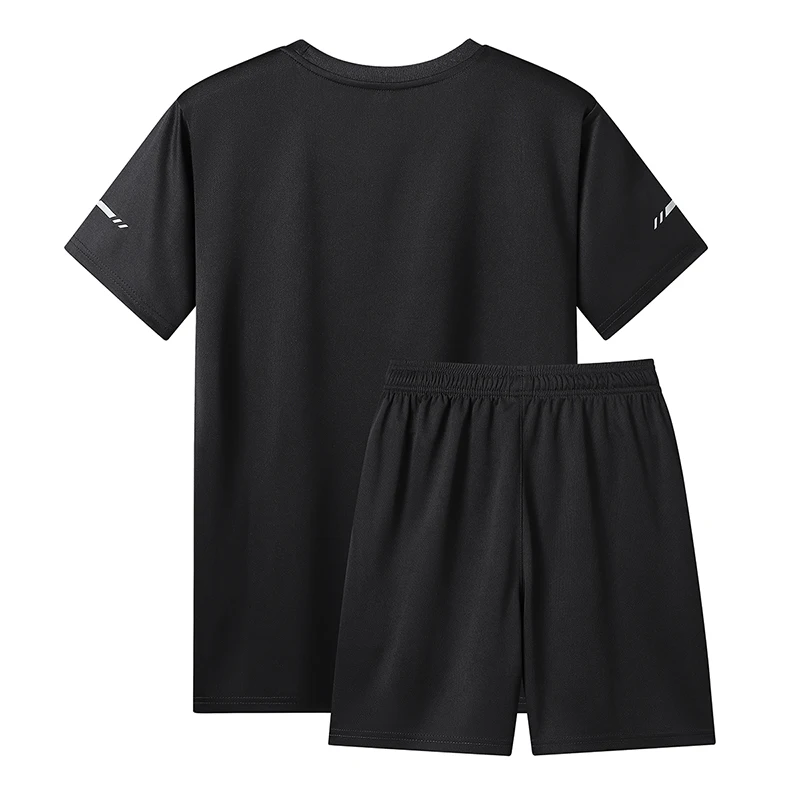 YJKVUR Unisex 2 Piece Outfits Casual Tracksuit Quick Dry Shorts Men's 2024 Summer New Sweatsuit Oversize Short Sleeve Sport Set