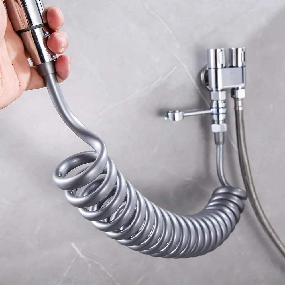 Bidet Spring Hose Flexible Shower Tube Anti-twist & Stretchable Up To 3 Meters For Water Plumbing - View #8