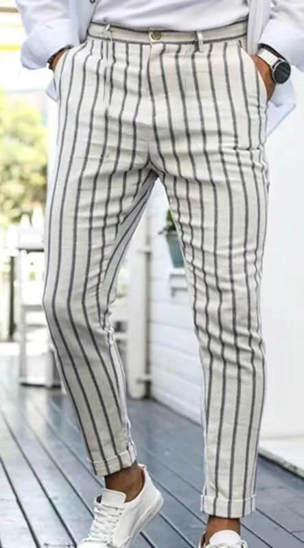 Casual Office Men's Pants Quick Drying Suit Pants New Korean Straight Leg Pants Men's Elastic And Agile MA2