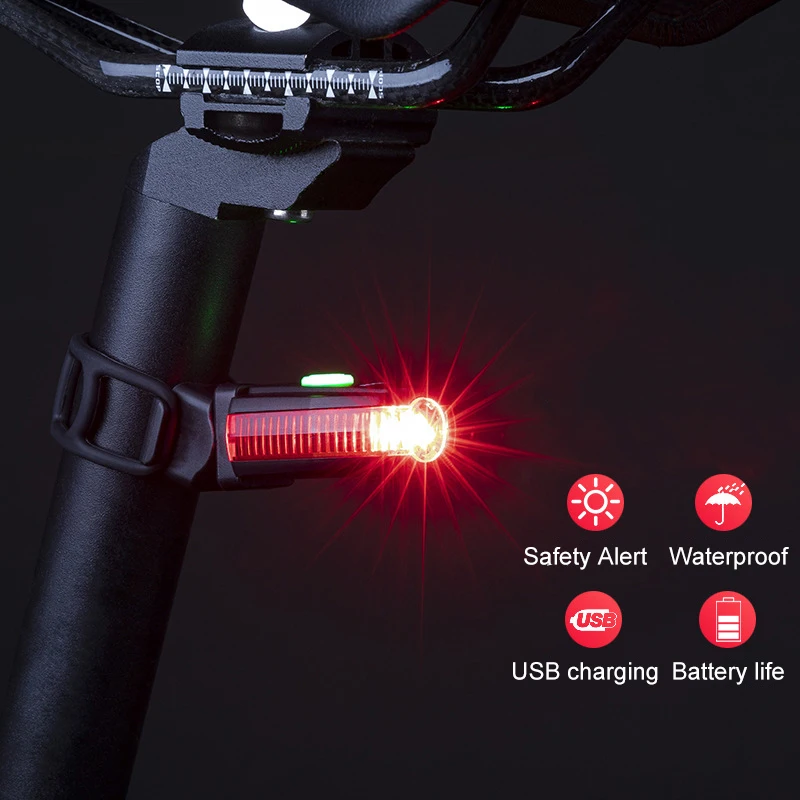 

Bicycle Lights Tail Lights Night Riding Warning Lights Mountain Road Lights Portable Charging Long Battery Life