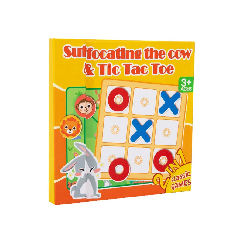 Children's Magnetic Tic-tac-toe Desktop Two-player Game Toys Baby Educational Thinking Training Chess Toys Early Education