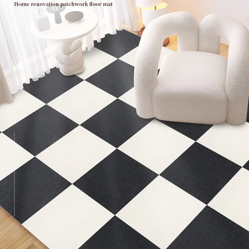 2-24PCS 30*30*1CM 패치 워크 카펫 거실 자체 접착 바닥 매트 어린이 침실 바닥 미끄럼 방지 매트 크롤링 매트