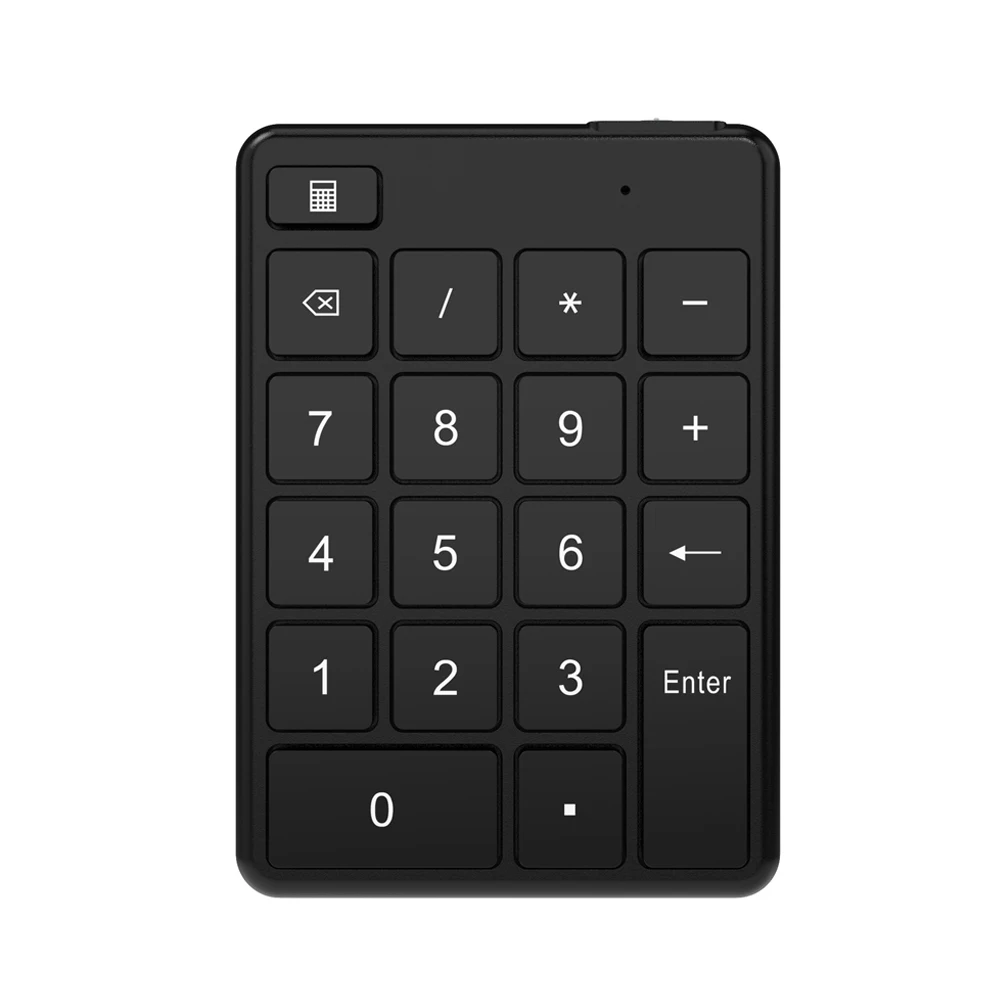 Bluetooth Wireless Number Keypad Portable Mini 19 Keys Digital Keyboard for Laptop Tablet Computer External Keypad