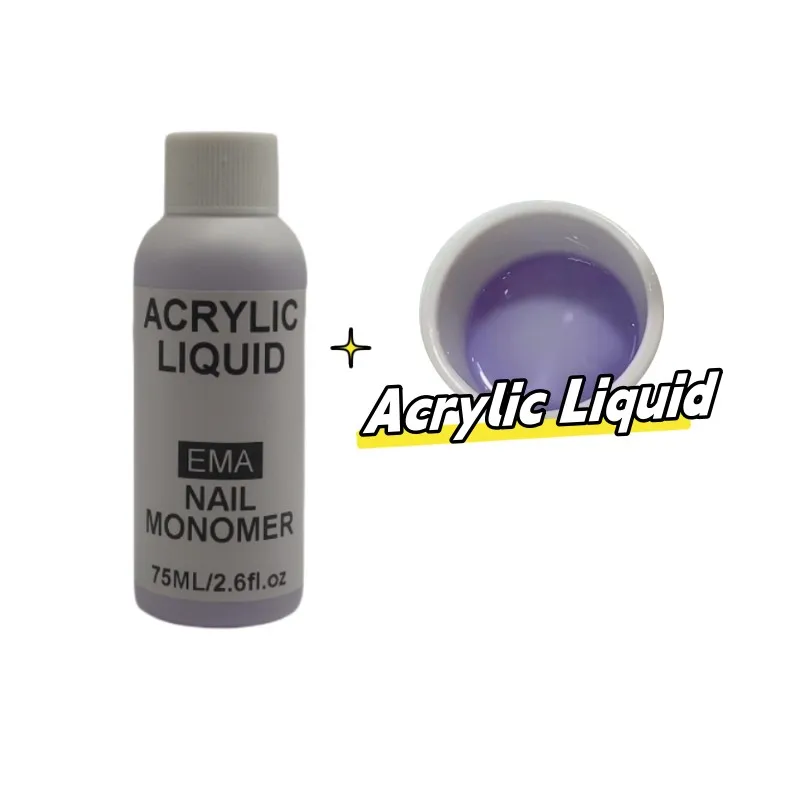 MMA EMA Monomer Acrylic Liquid For Acrylic Nail Dipping Extension Carving 4