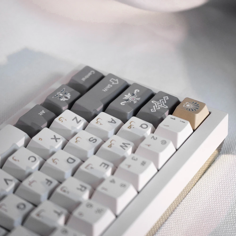 Gmk Alhambra Tema Keycap Grupo Pbt Custom Retro Keyboard Cap Perfil Cereja Acessórios de Teclado Mecânico - Imagem 3