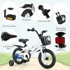 Children's Bikes for Ages 3-8, 12-20 Inch, with Removable Training Wheels, Handbrake, and Rear Brake, Including Basket