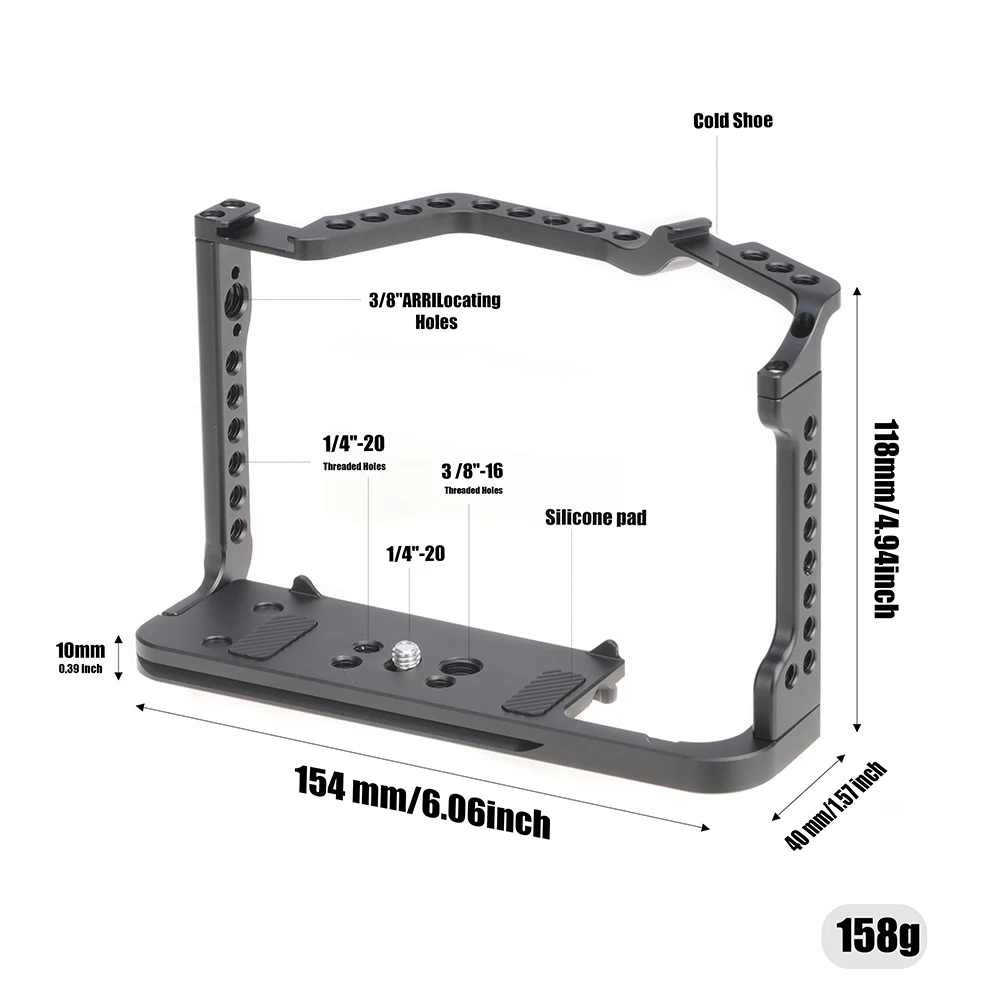Fotga-alumínio Dslr Câmera Cage Kit Suporte para Canon 90d 80d 70d Fotografia Câmera Cage - Image 3