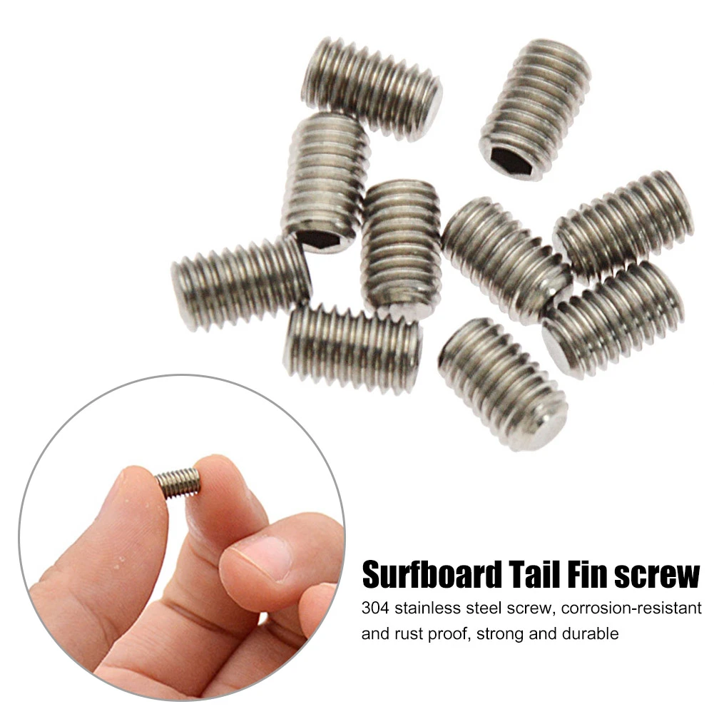 10Pcs Wakeboard Grub Screws Surfboard Longboard Surfing Bolts Replacement