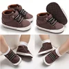 Spring and Autumn New Brown Baby Baptism Walking Shoes for Boys from 0 to 12 Months Soft Sole Lightweight Sports Shoes 4