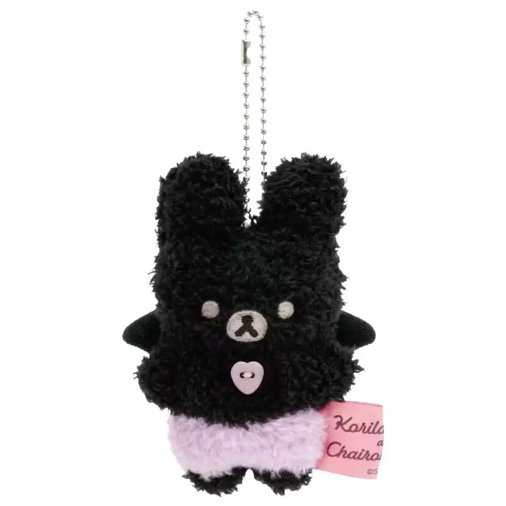 Kawaii Halloween Little Rilakkuma Plush Doll Keychains Devil relaxe Bear Sister angel Pink bunny Korilakkuma Bear Bag Pendant