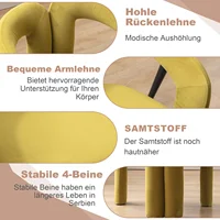 Бархатные обеденные стулья современного дизайна, мягкие декоративные стулья // Стулья с ведрами, кухонный стул для гостиной, 2 шт./компл. — изображение 5