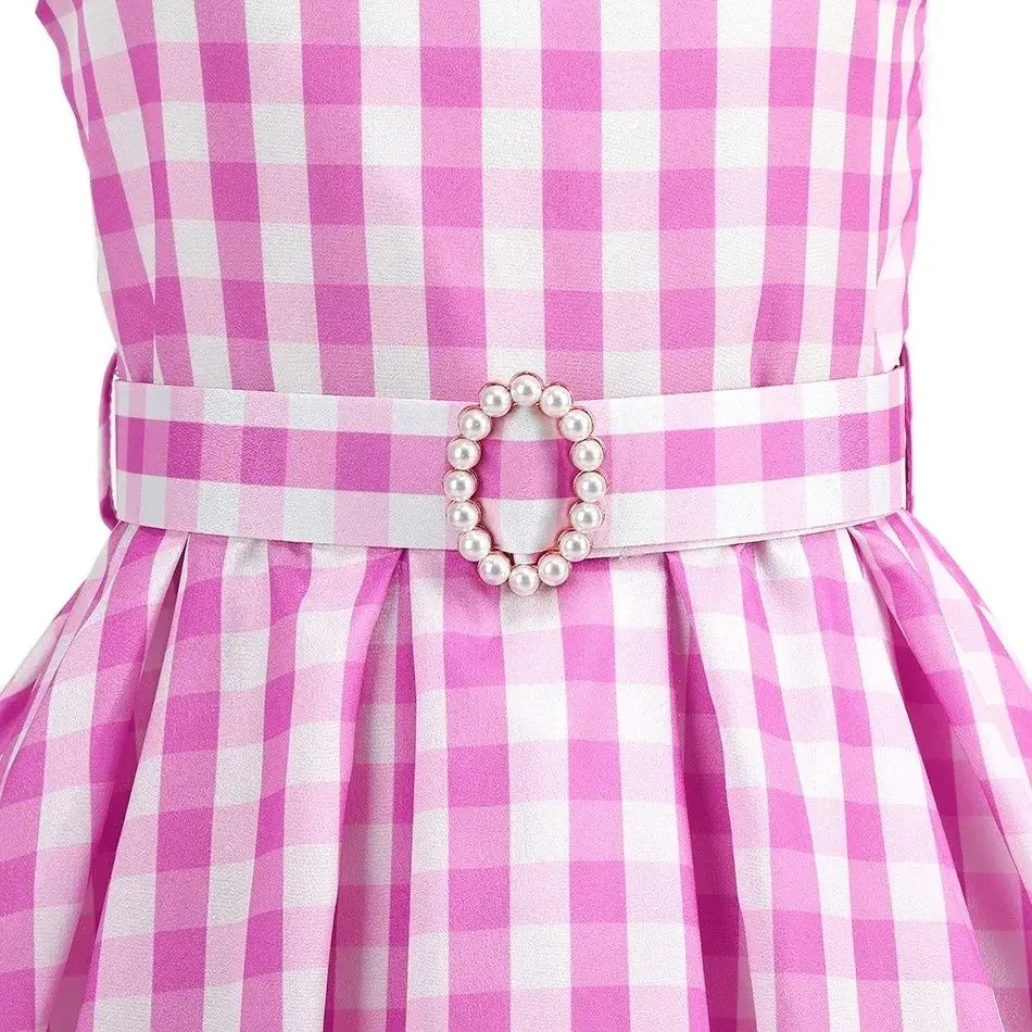 Girls Plaid Summer Dress 6