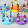Baby Wooden Toys 6 12 month Bead Maze Roller Coaster Kid Montessori Early Educational Counting Learning Circle Toys for Children 2