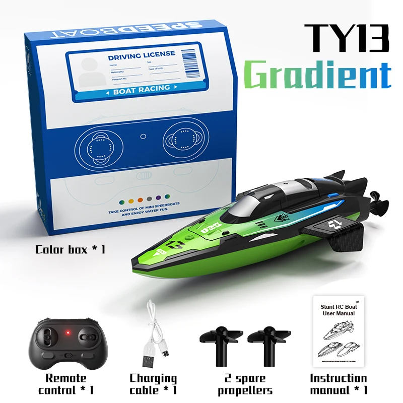 Bateau RC Télécommandé Vitesse Élevée Jouet Étanche pour Piscine Lac