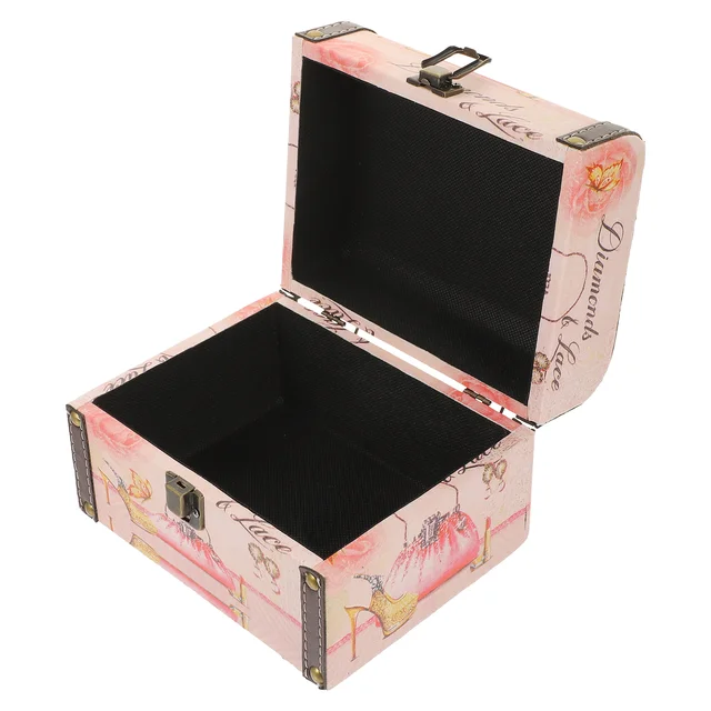 Retro Doboz Csecsebecse Tároló Kincses Gyerekek Játékszervező Tartályok Szüreti Ékszer Tok Fa Stílusú Gyermek