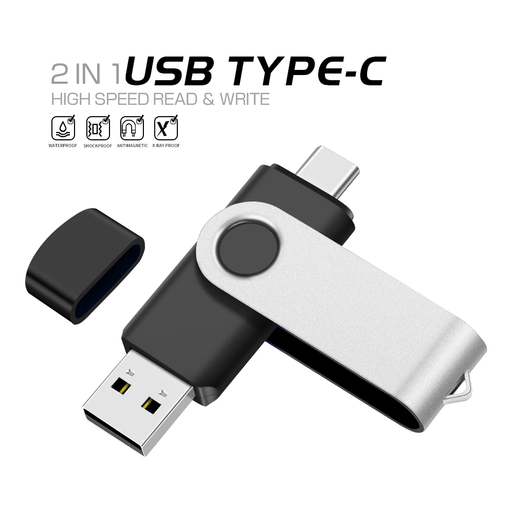 고속 펜 드라이브 TYPE-C USB 3.0 플래시 드라이브 아이폰 15 메모리 스틱 열쇠 고리 Pendrive 크리 에이 티브 비즈니스 선물 USB 스틱