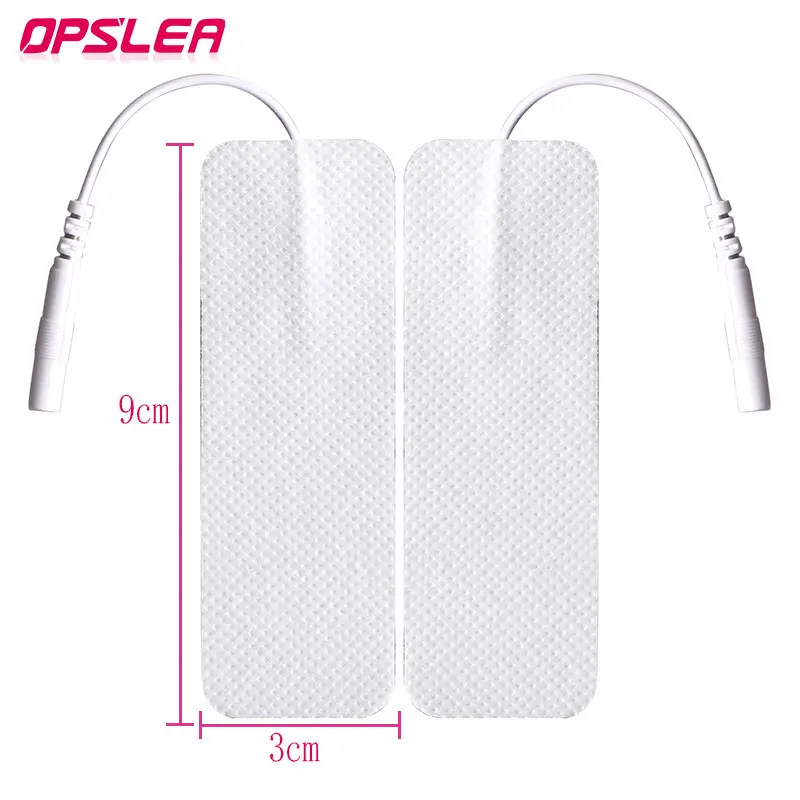 10Pcs TENS EMS Electrode Pads 3x9cm Gel Patch For Electrode Stickers