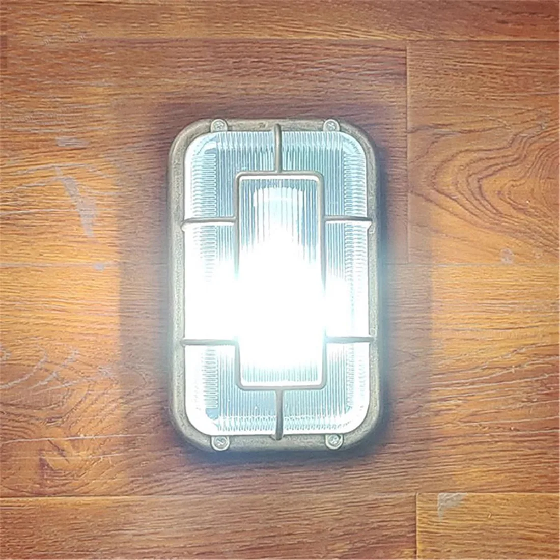 Vintage Gas Station Canopy Lights Fixture Outdoor Security Ceiling Light for Gas Station carport Kitchen Bathroom Ceiling Lamp 6