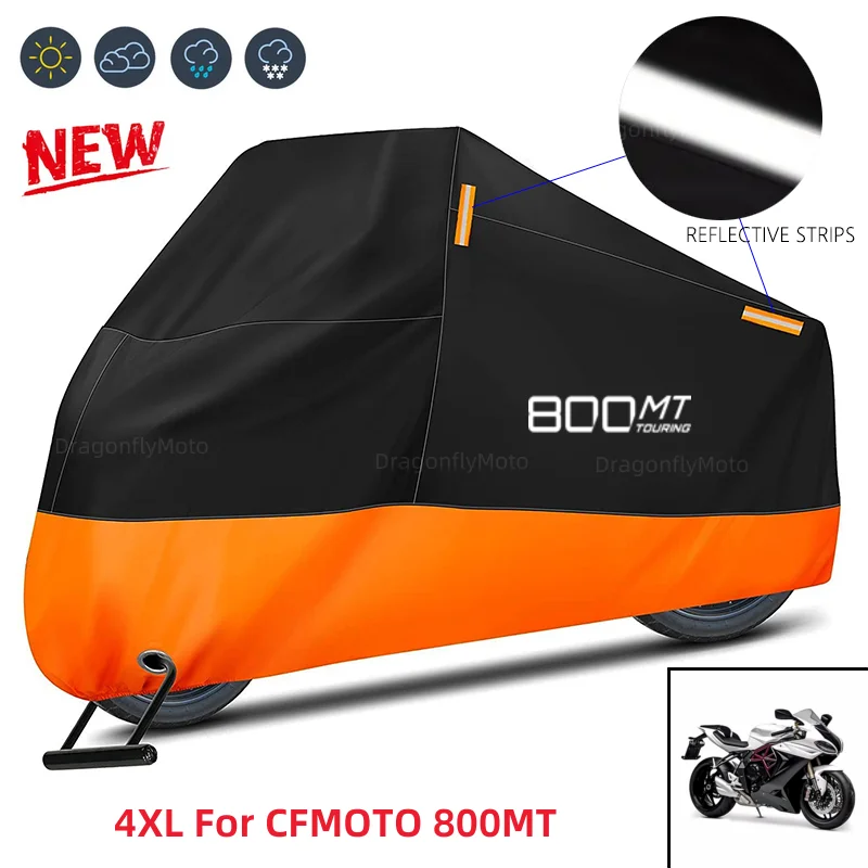 

For CFMOTO 800MT 800 MT 2021 2022 CF800 CF MT800 Motorcycle Cover Waterproof Outdoor Scooter UV Protector Dust Rain Cover