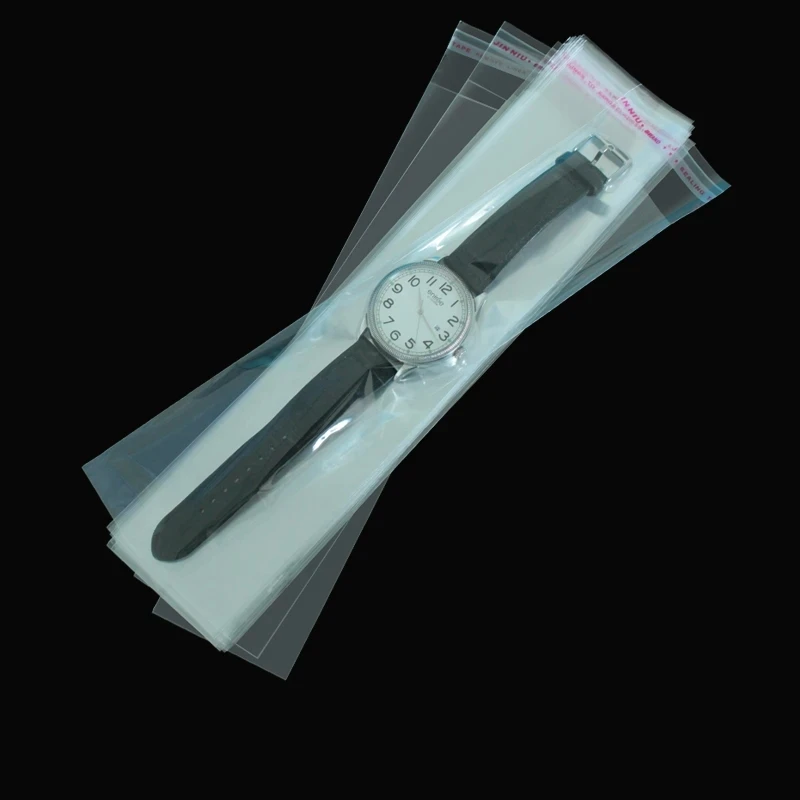 Stobag 도매 투명 셀로판 자체 접착식 가방 긴 플라스틱 선물 보석 펜 포장 자체 밀봉 파우치 호의품