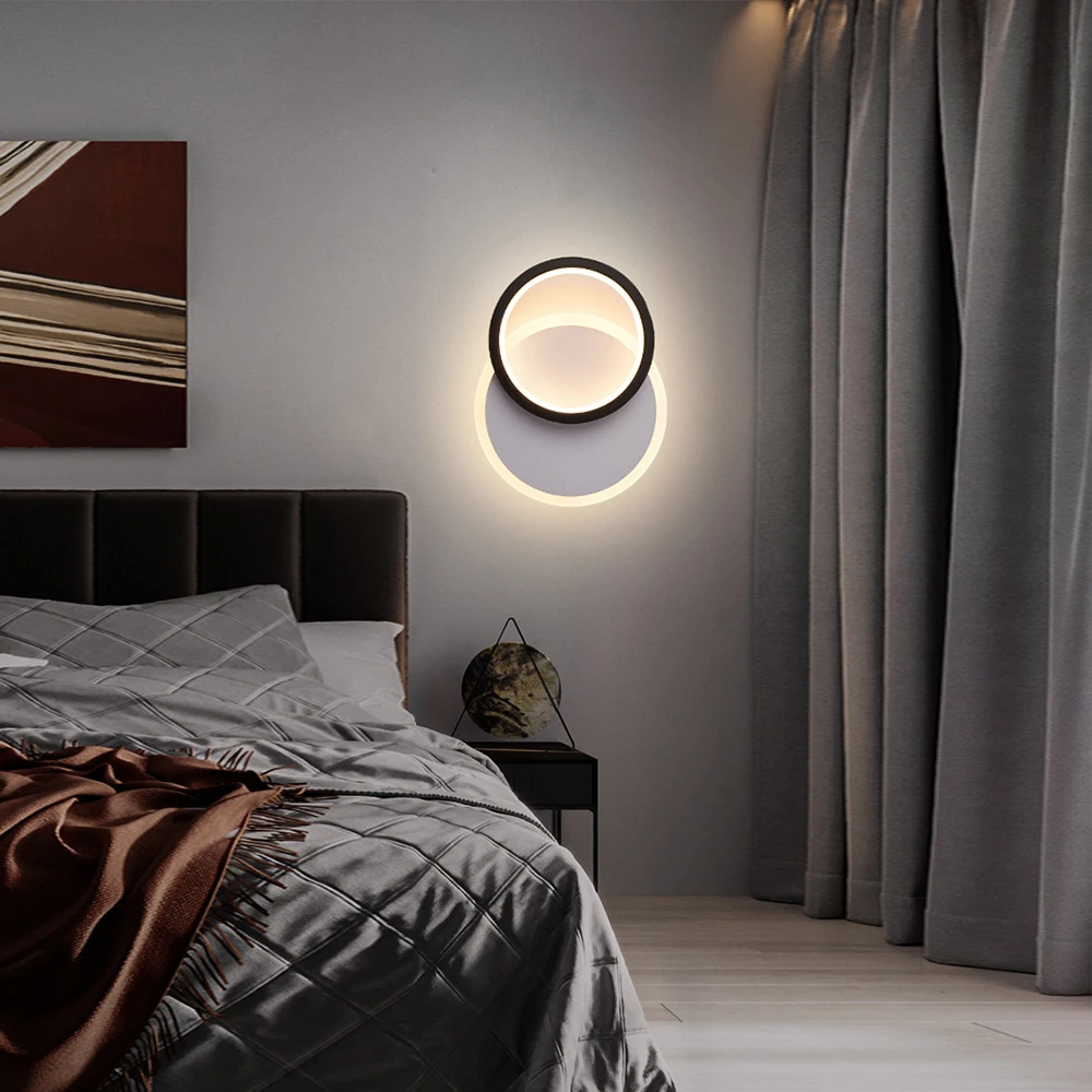 LED Wall Lamp For Bedroom Bedside Living Room Aisle Corridor Stairs Modern Indoor Sconce Home Decorative Light Fixture