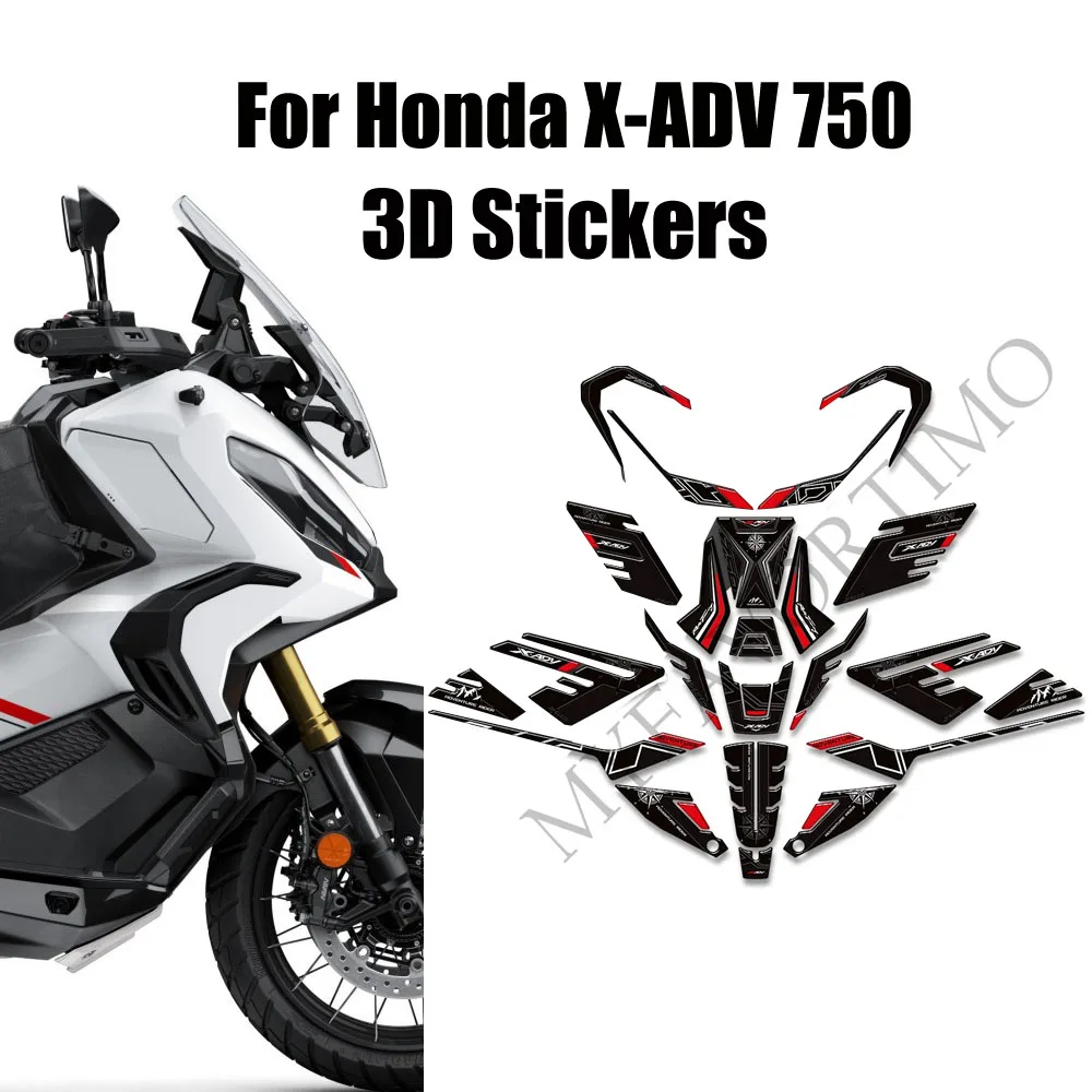 

For Honda X-ADV XADV X ADV 750 Protector Tank Pad Wheel Stickers Decals Body Fender Shell Windshield 2021 2022 2023 2024