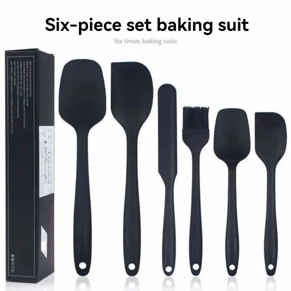 Kitchen Bakehouse Cream Spatula Bbq Brush Set Silicone Kitchenware Cake Spatula Baking Set Tools 6pcs cream spatula silicone spatula cake spatula kitchen spatula silicone cookware cake decorating tools