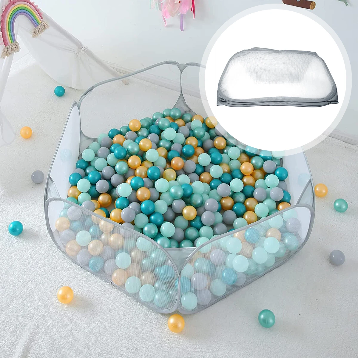 Pack De 50 Bolas De Plástico Para Piscina De Bolas – Ocean Balls De Colores De 5,5 Cm, Resistentes Y Seguras Para Niños
