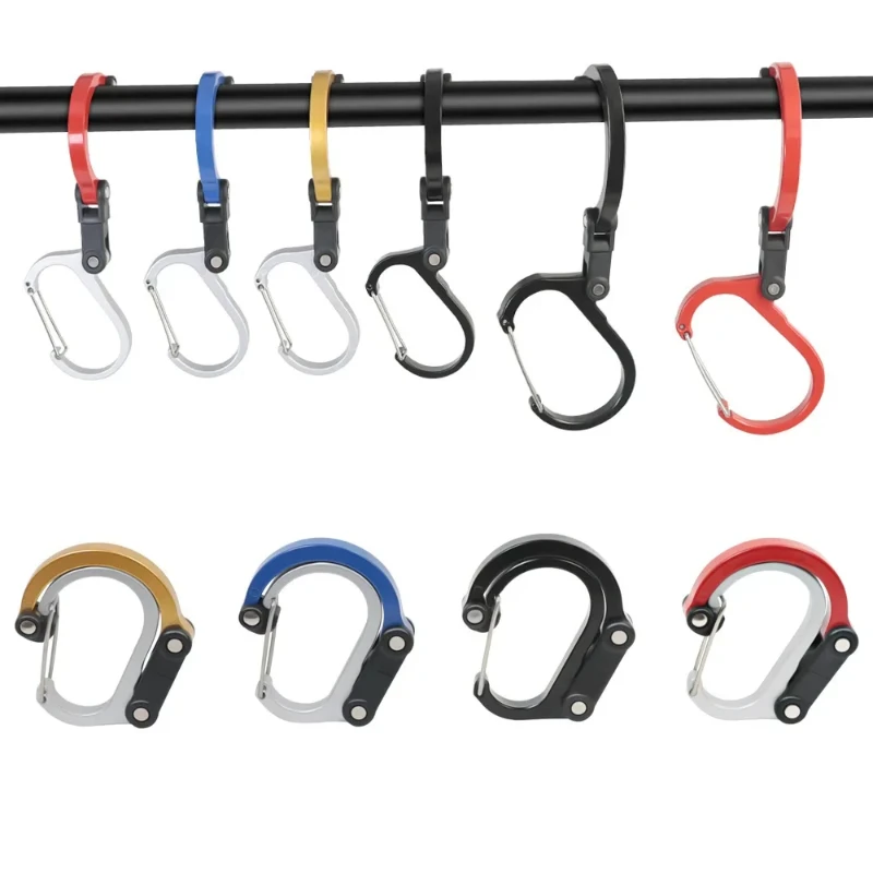 Camping Gear Clip Carabiner Rotating Hook Non-Locking Strong for Fishing Hiking Travel, climbing carabiner