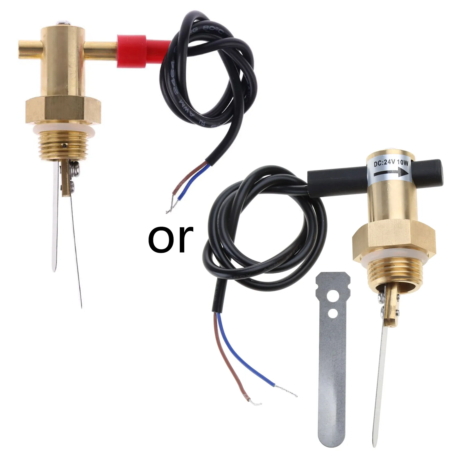 1pc G1/2" Water Flow Switch DN15 Liquid Flowing Switch 10W Brass Body Flow Sensor for Pump