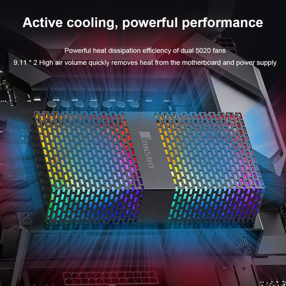 새로운 3핀 ARGB 메모리 쿨링 DDR4/DDR5 4핀 PWM RAM 히트싱크 저소음 팬 12V LED 5V RAM 듀얼 팬 컴퓨터 액세서리