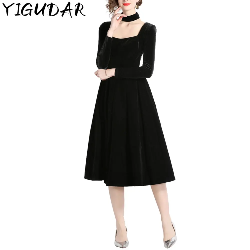 

Women's Dress Sexy Bodycon Hip Package Midi Dresses Female 2023 Spring O-neck Long Sleeve Party Club Lady Vestidos y2k clothes