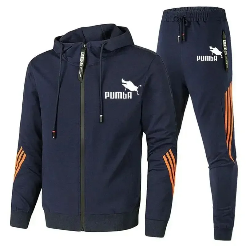 Men's Zipper Jacket and Pants, Winter Jacket, Casual Sportswear, Sportswear, Sportswear Set, Men's Wear, Brand 3