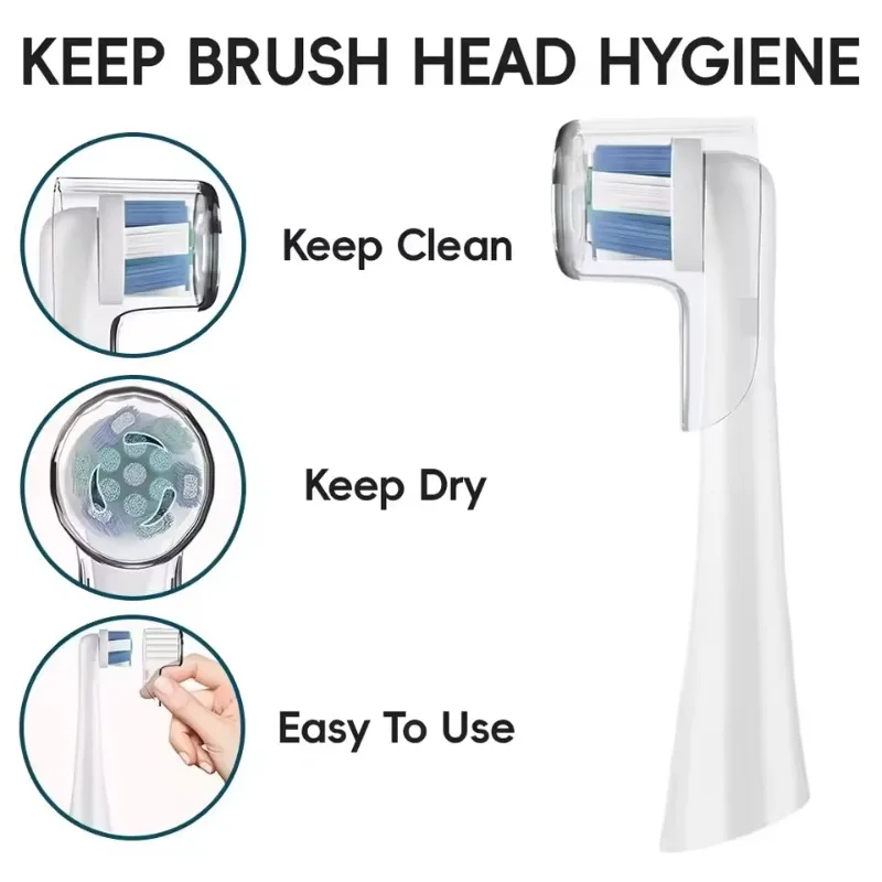 Portable Electric Toothbrush Head Protective Cover Traveling Business Trip Dust Cap Brush Head Cover Bathroom Tool 6pcs