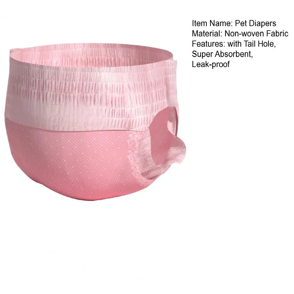 Title 2, 10Pcs Stretchy Dog Diapers With Tail Hole Super...