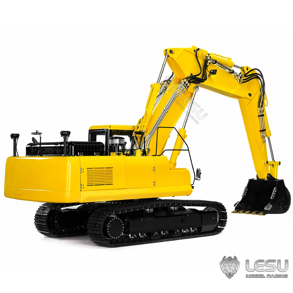LESU PC360 1/14 Scale RC Hydraulic Digger 3-Arm ET36L RTR Remote Control Excavator 7-Way Reversing Valve with Light System Toy 2