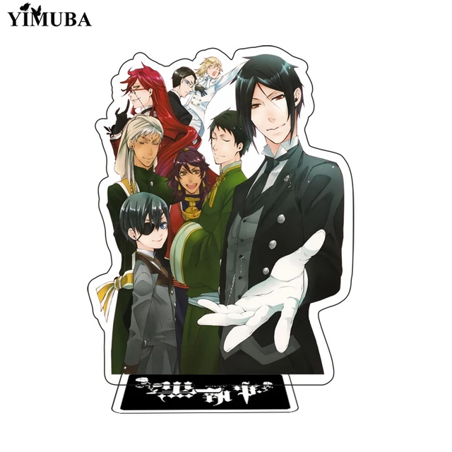 Anime Black Butler Kuroshitsuji Cosplay Stand Model Plate Sebastian  Michaelis Ciel Figures Standee Desk Decoration For