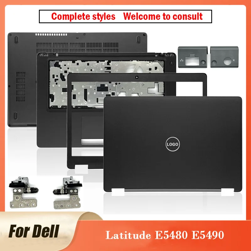 Nuovo Per Dell Latitude E5480 E5490 5491 5495 Laptop Lcd Cover Posteriore Lunetta Anteriore Cerniere Palmrest Bottom Case Framework E5480 E5490