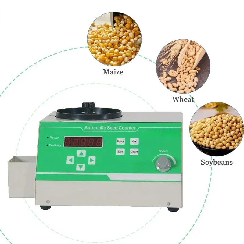 Automatic Seed Counter Counting Machine for Grains Rice Wheat etc Various Shapes Seeds 220V/110V